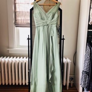 Amsale bridesmaid dress G783C in Sage size 2